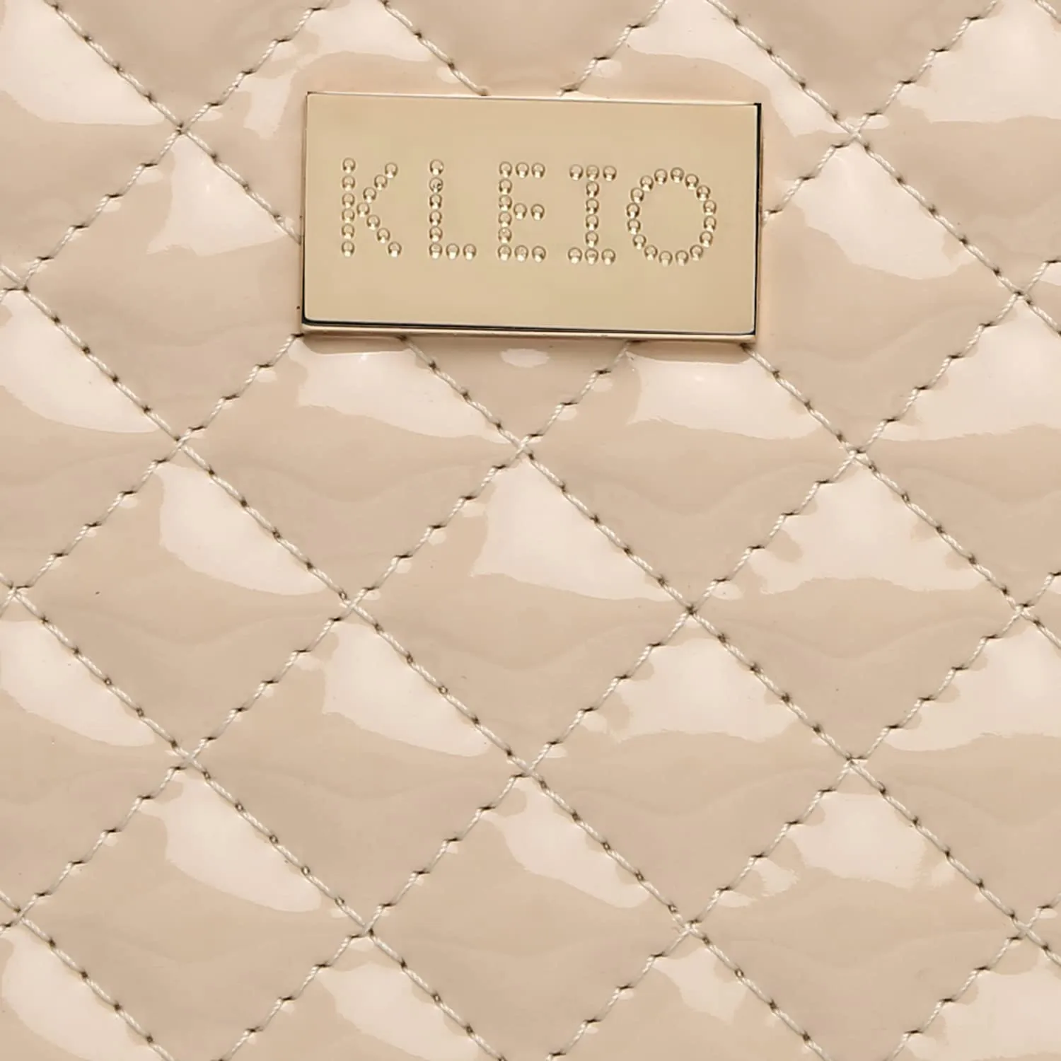 KLEIO Quilted Small Boxy Structured Leather Hand Bag for Women (Cream) with Zip & Adjustable Cross Body Strap | Spacious Handbag for Girls Suitable for Casual & Everyday Use