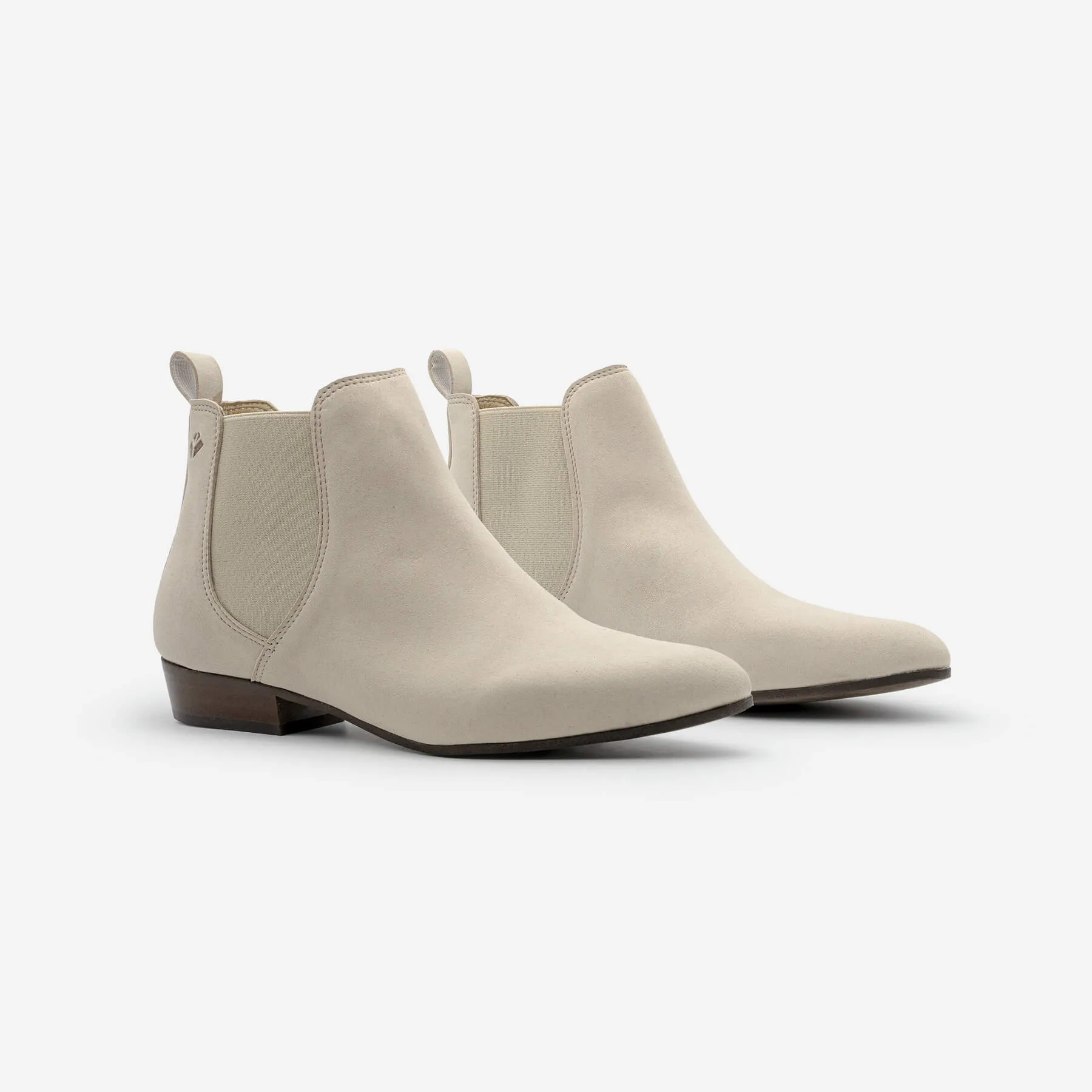 Laika Women's Grape Leather Vegan Ankle Boots | Beige