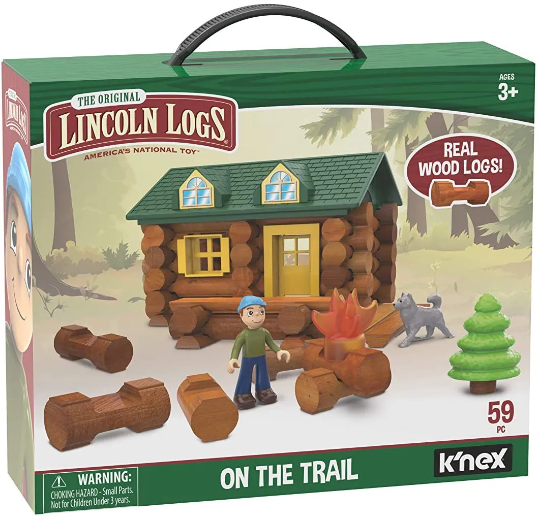 Lincoln Logs On the Trail - 59 pc