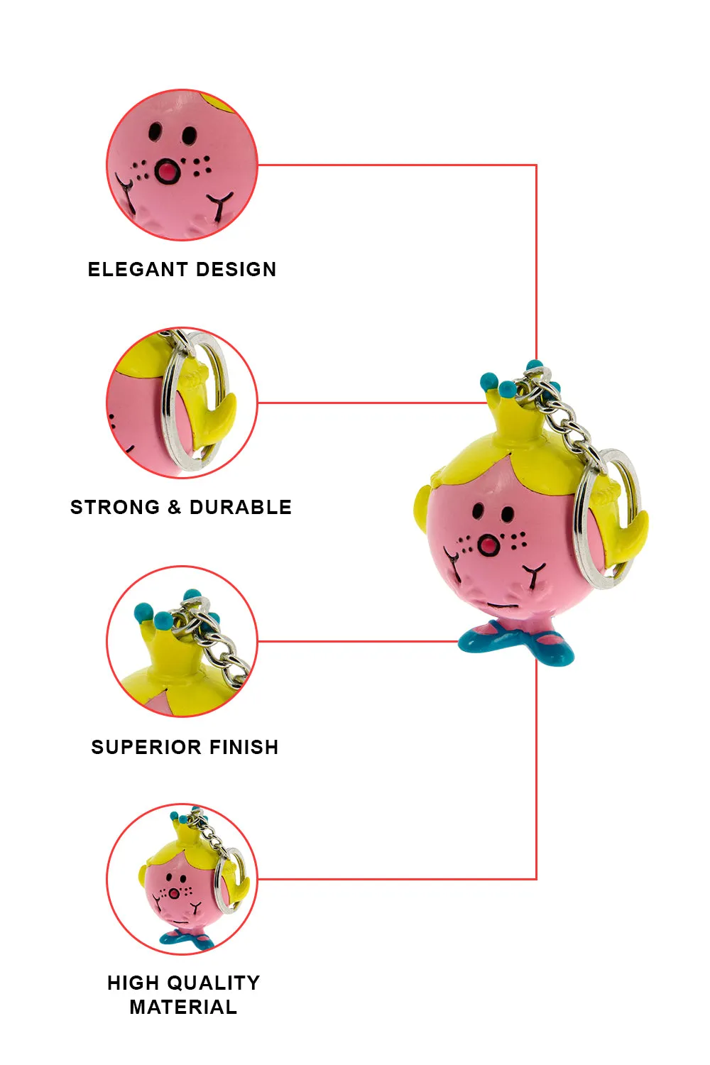 Little Miss Princess 3D Key Ring