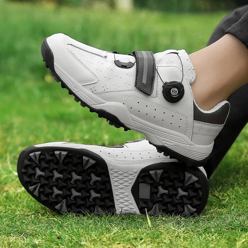 Men's Golf Shoes Comfortable Quick Lacing Outdoor Sneakers | F9965