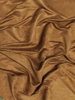 Microfiber Suede Upholstery Fabric / Bronze / Passion Suede Microsuede