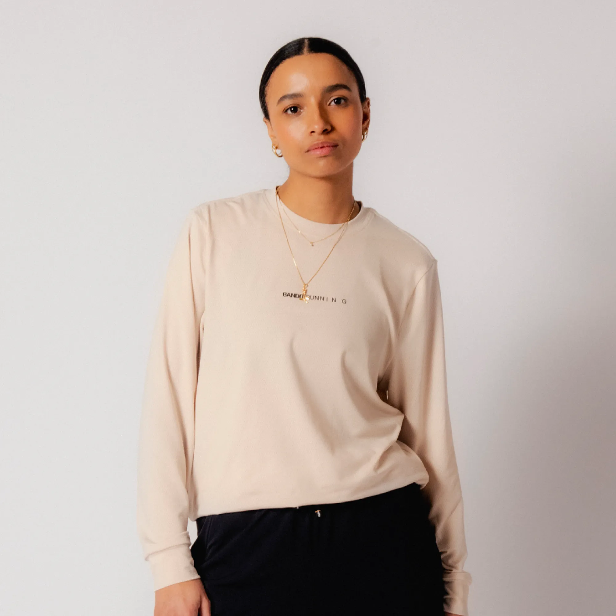 Micromesh™ Long Sleeve Performance Tee - Unisex, Champagne