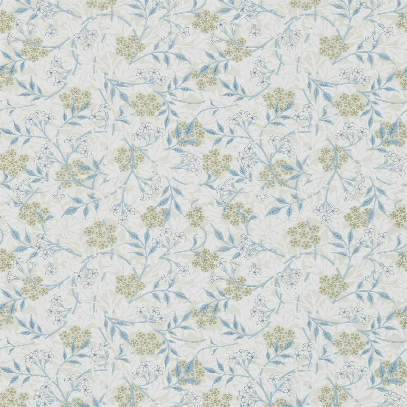 Morris & Co Jasmine Ecru/Woad Wallpaper