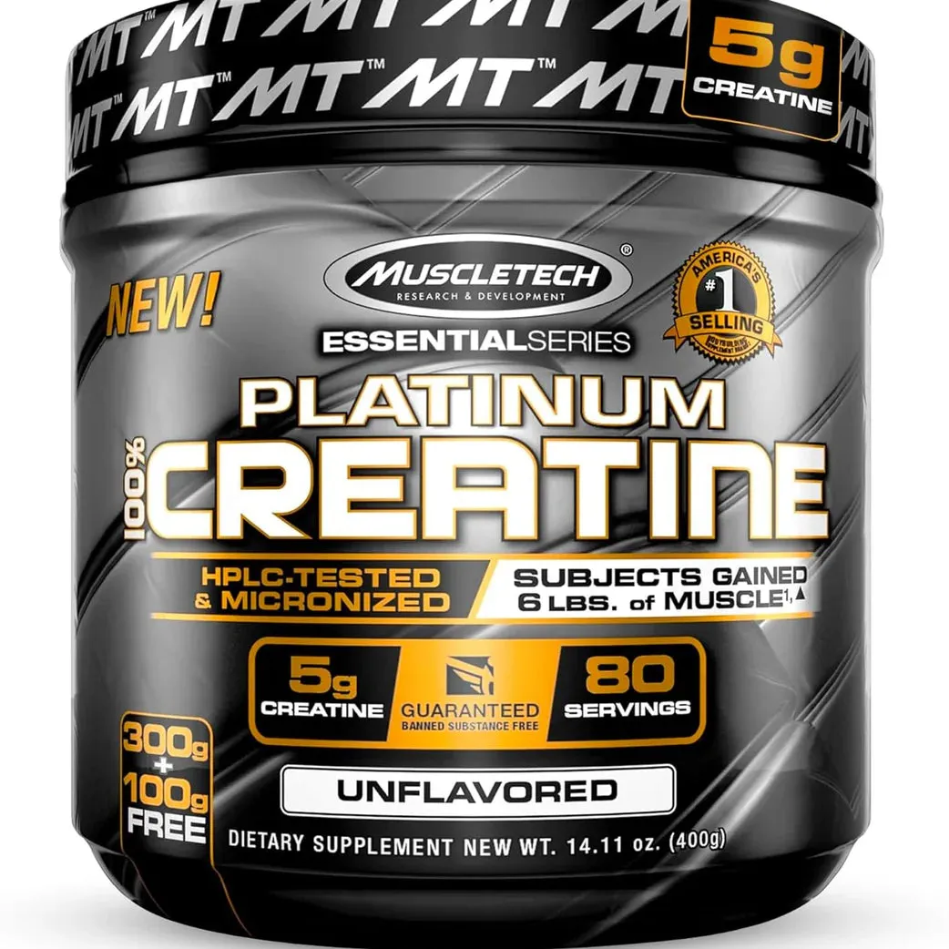 Muscletech Platinum Creatine 400g Unflavored 80 Servings