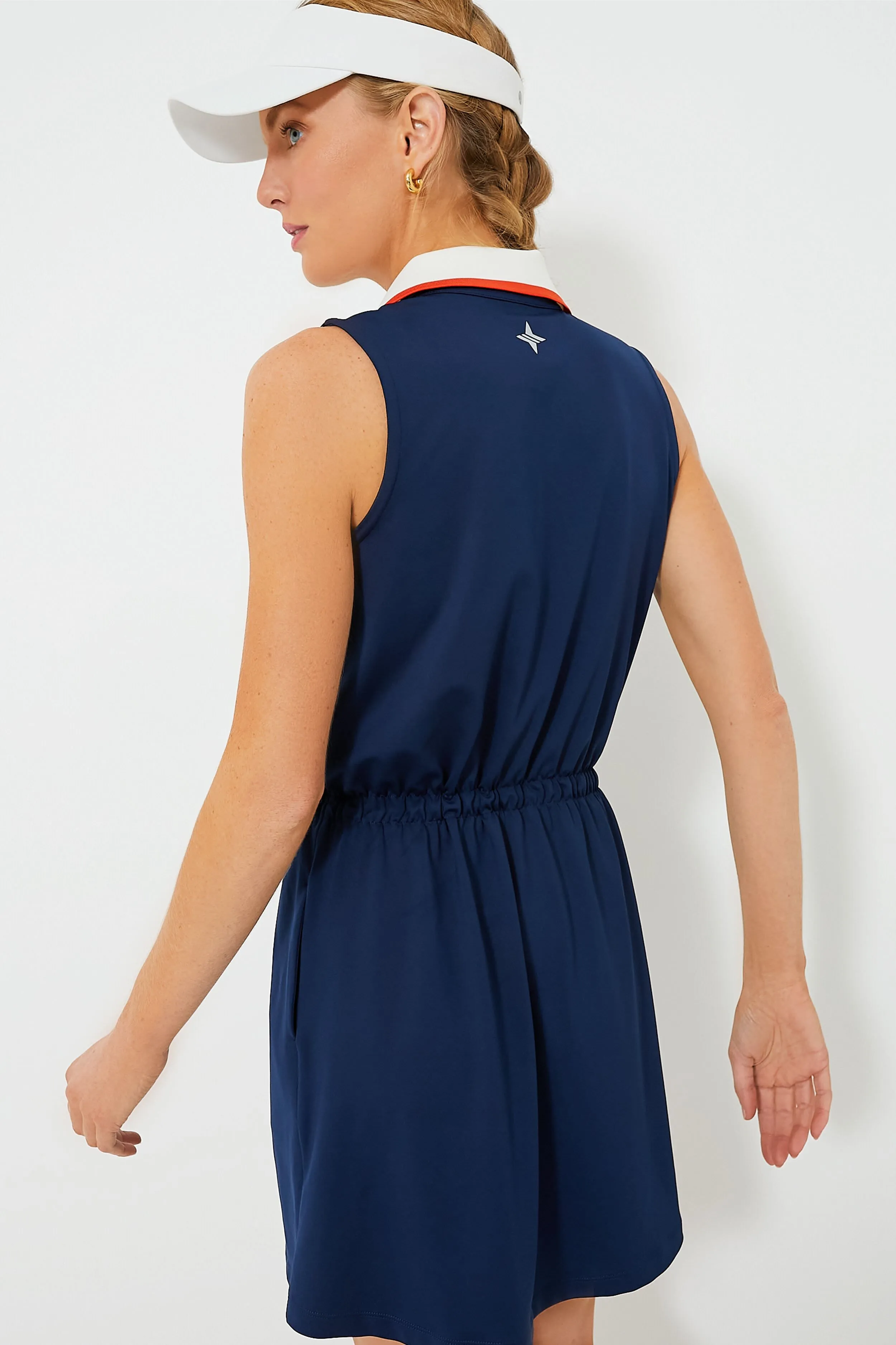 Navy Sleeveless Alcott Golf Dress