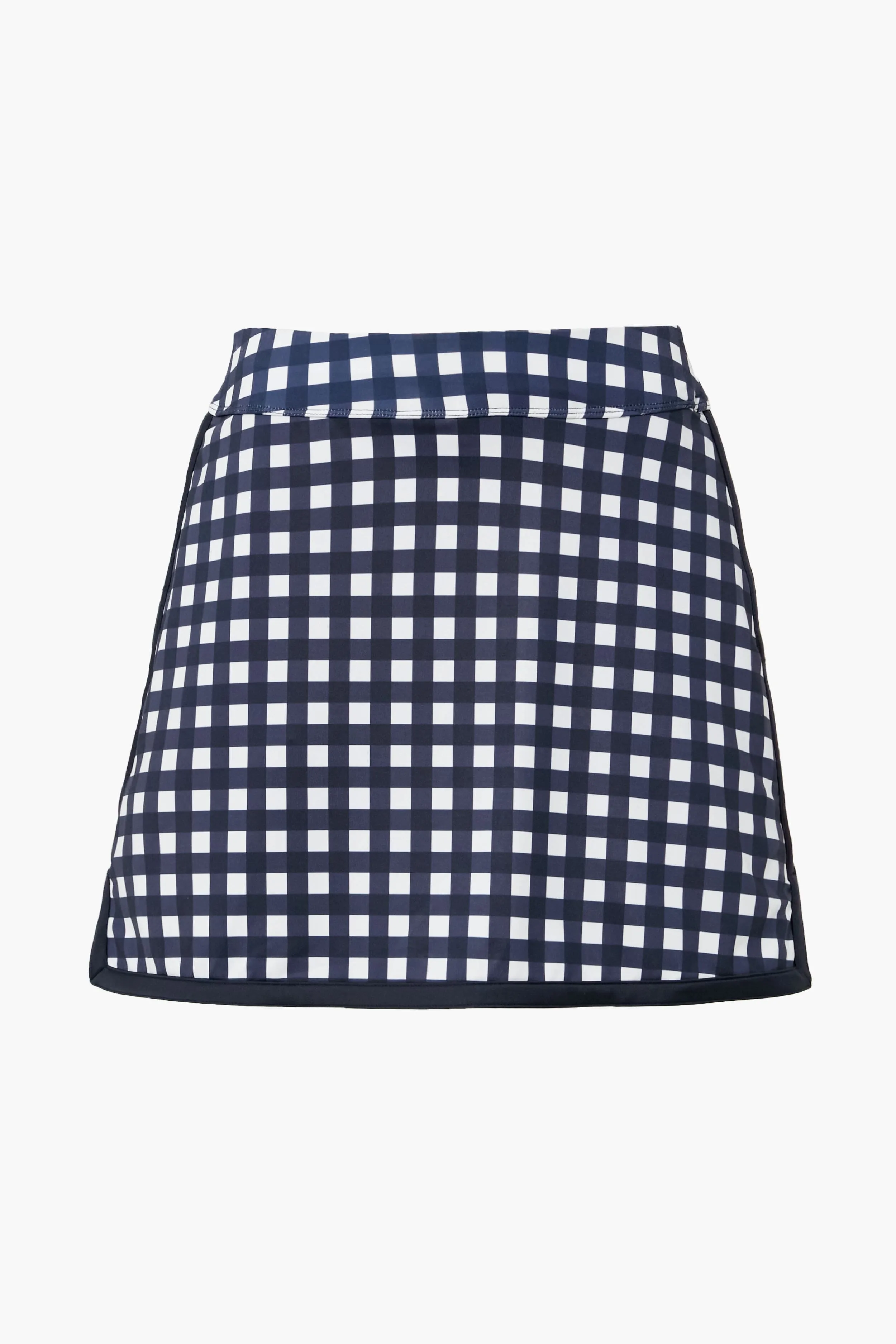 Navy Trellis Gingham 16 Inch Karrie Golf Skirt