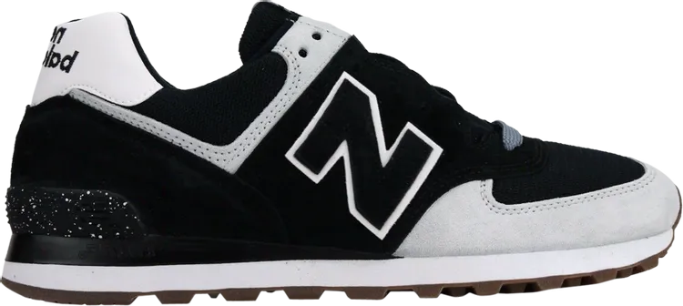 New Balance 574 Made in USA sneakers, black/white