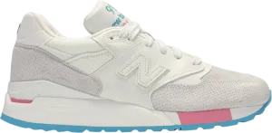 New Balance 998 Made In USA 'Cotton Candy' Sneakers, White