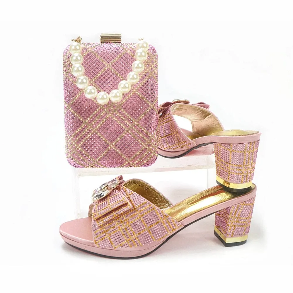 Nigerian Shoes And Bag Set