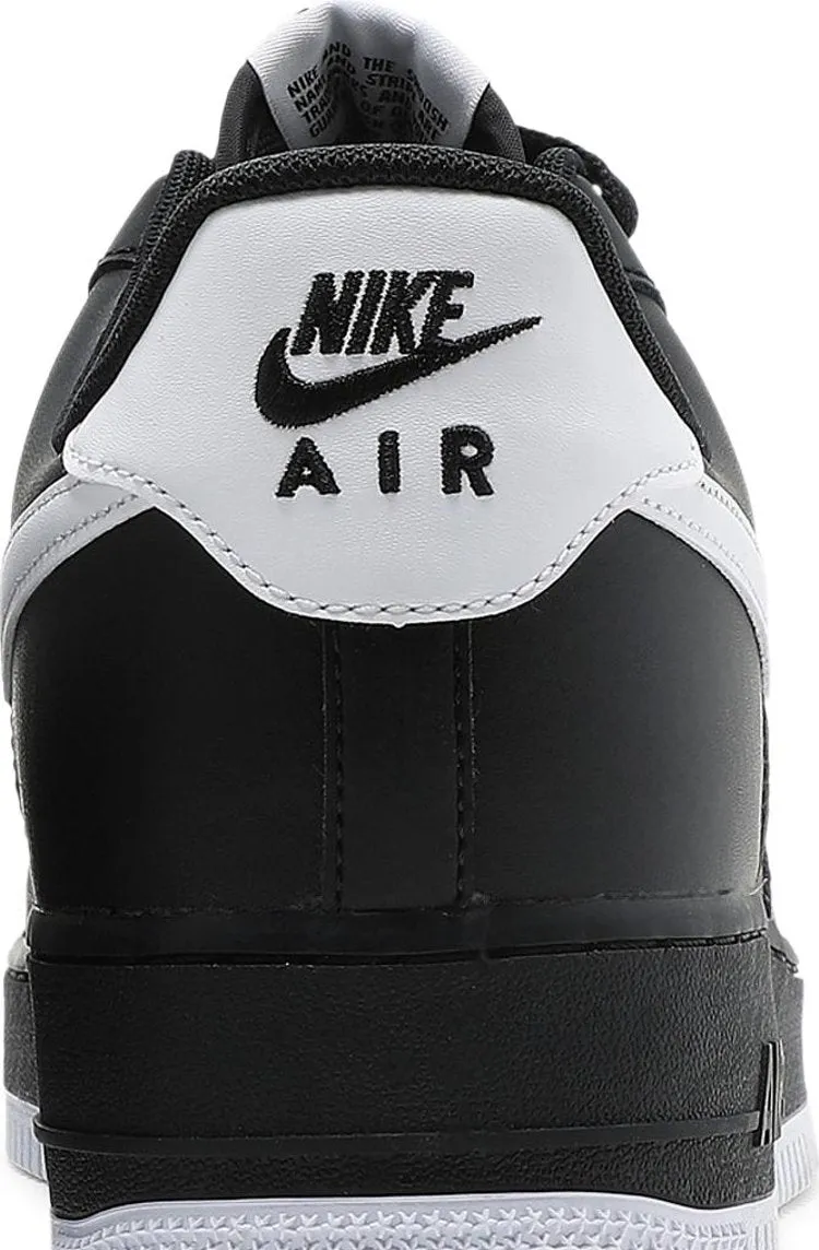 Nike Air Force 1 '07 'Black White' Sneakers, Black