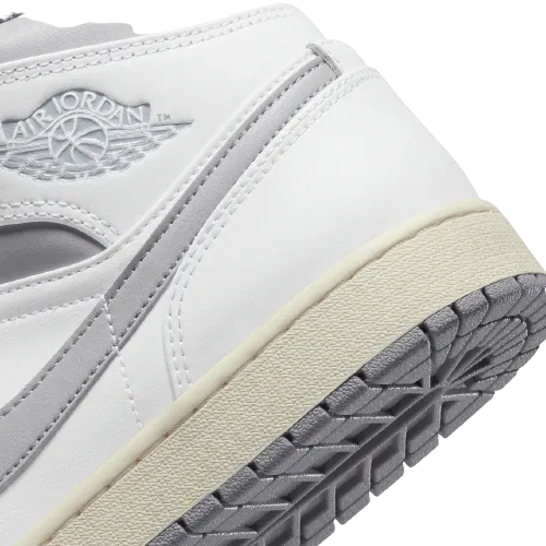 Nike Air Jordan 1 Mid Neutral Grey (GS) Women's