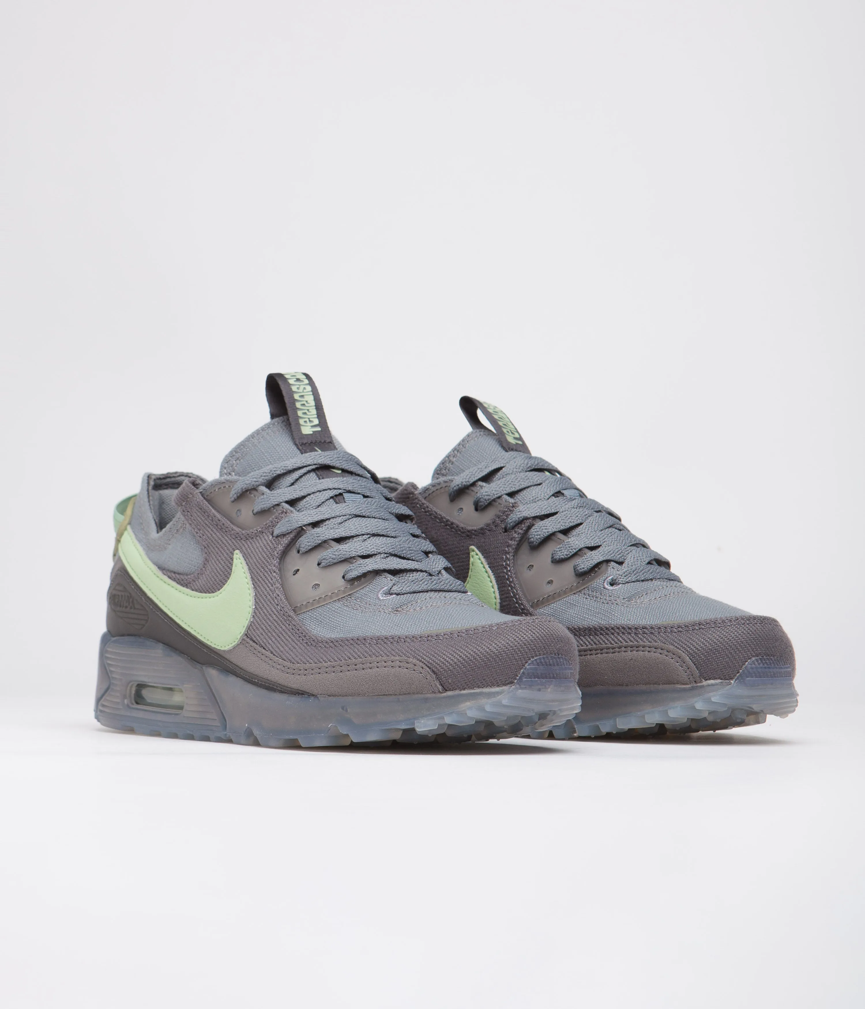 Nike Air Max Terrascape 90 Shoes - Cool Grey / Honeydew - Iron Grey