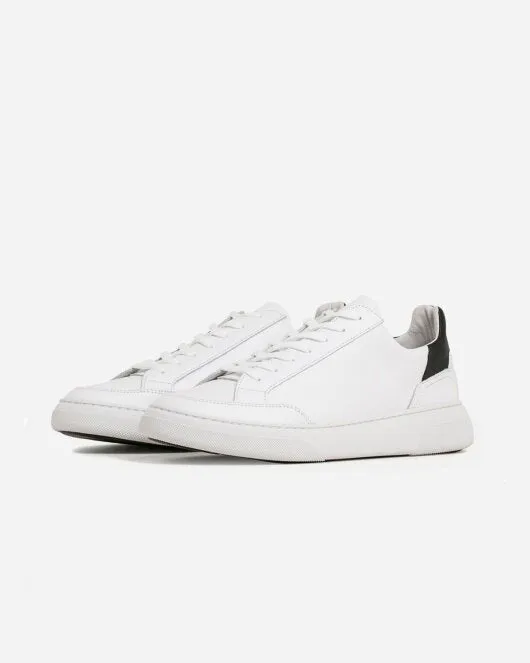 Off Court - White/Black Leathe -  White