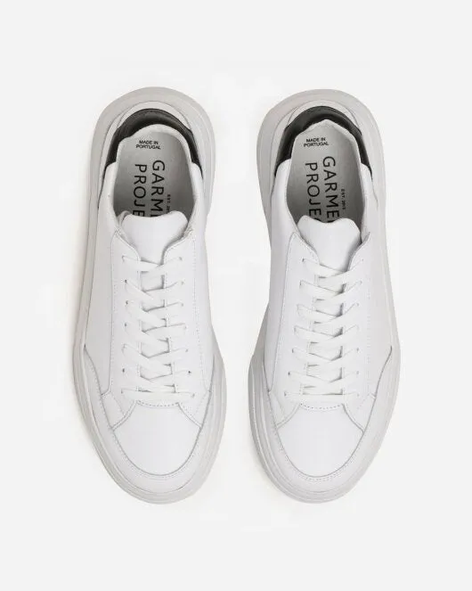 Off Court - White/Black Leathe -  White