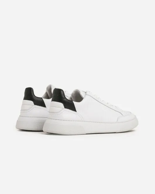 Off Court - White/Black Leathe -  White