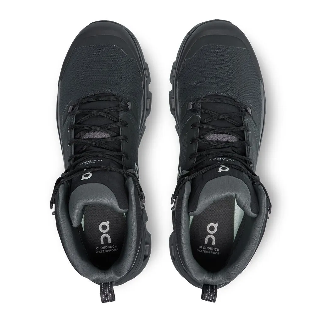 On Running Cloudrock  2 Waterproof (Mens) - Black/Eclipse