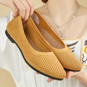 Owlkay Weaving Breathable Loafers  Comfortable Walking Casual Flats Shoes WF13