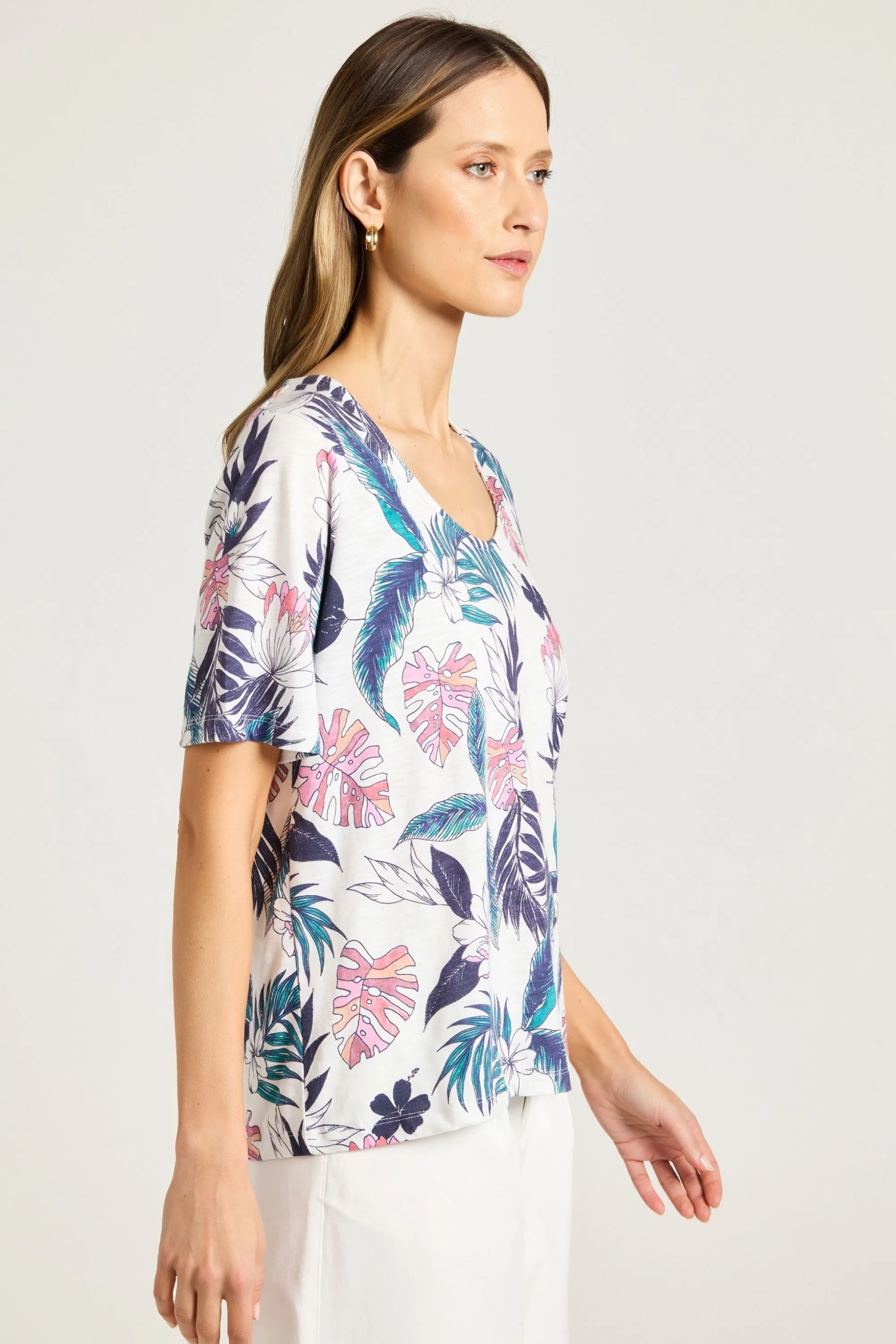 PANAMA PRINT TEE - YT25S7015