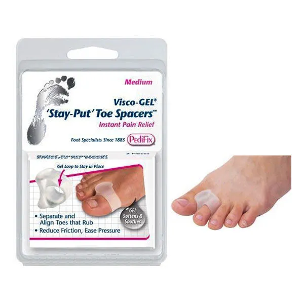 PediFix® Visco-GEL® Stay-Put Toe Separators for Smaller Toes