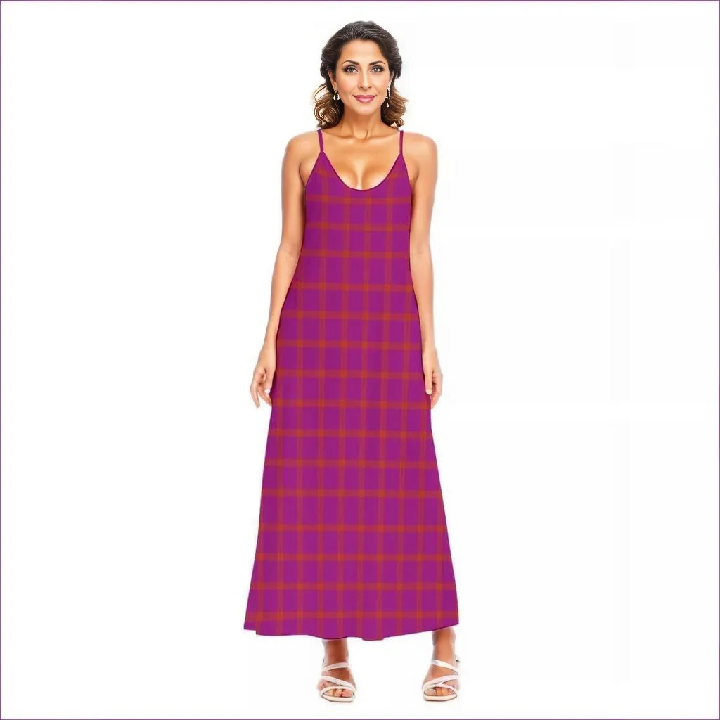 Perfusion Plaid Womens Sling Dress