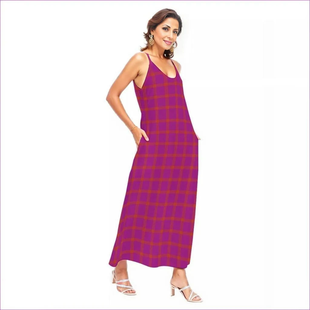 Perfusion Plaid Womens Sling Dress