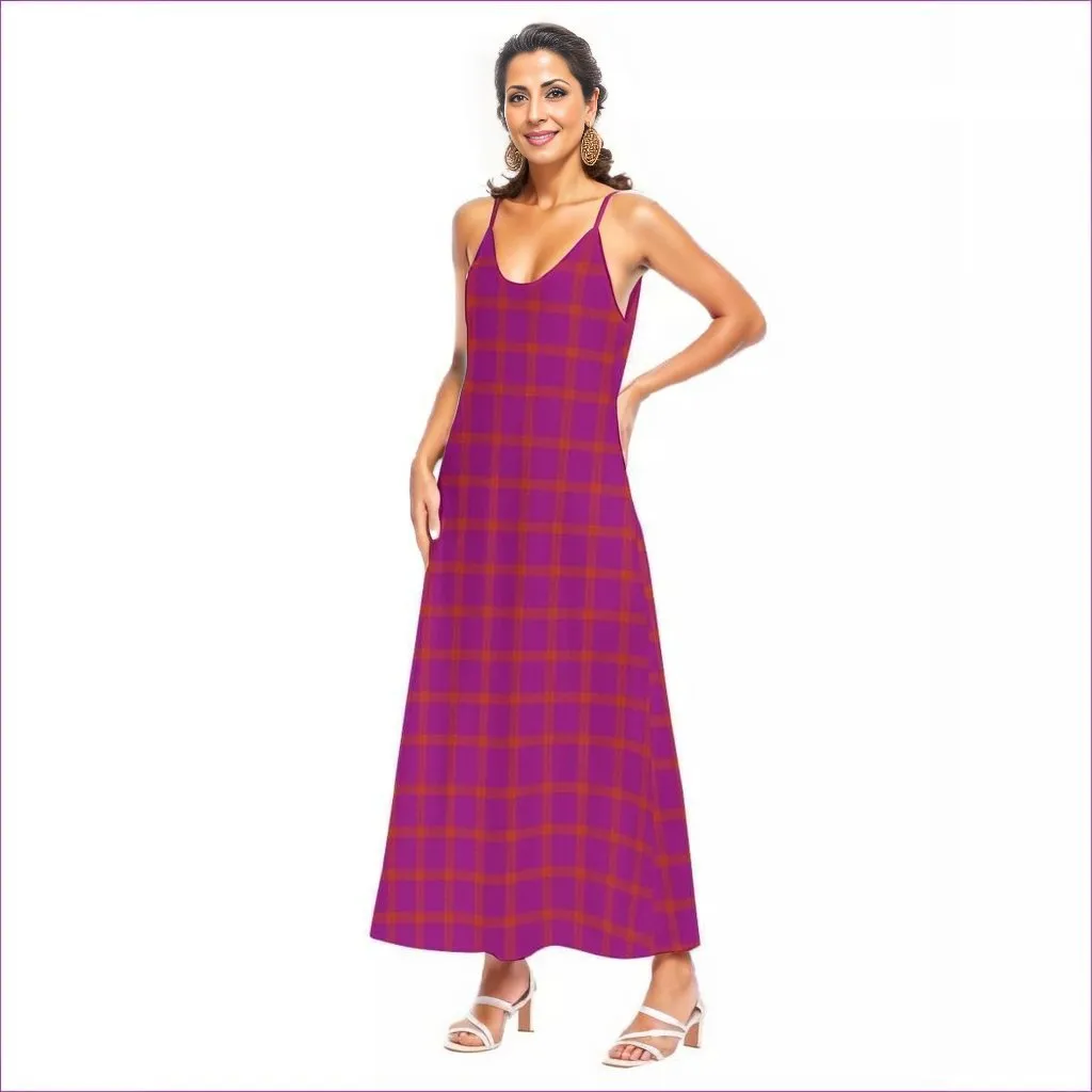 Perfusion Plaid Womens Sling Dress