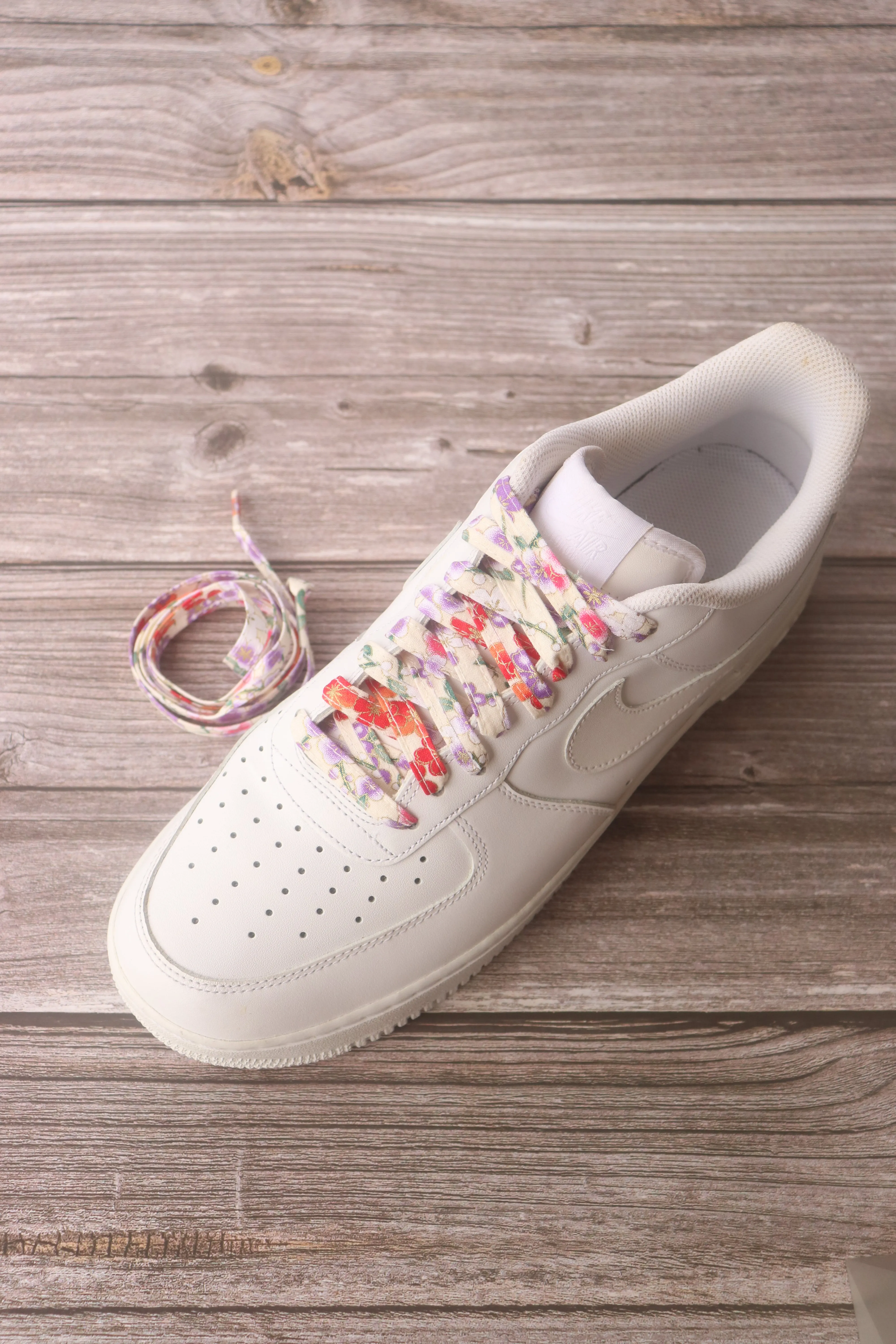 PRINTED Fabric COLORED SHOELACES