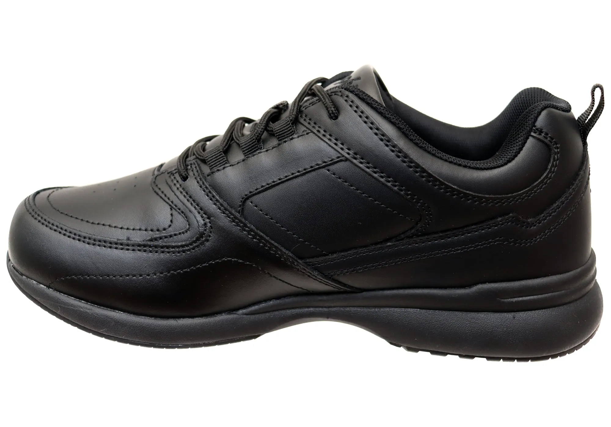 Propet Mens Life Walker Sport 3E Extra Wide Comfortable Leather Shoes