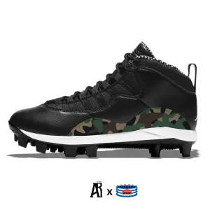 "Camo Precision” Jordan Retro 10 MCS Baseball Cleats