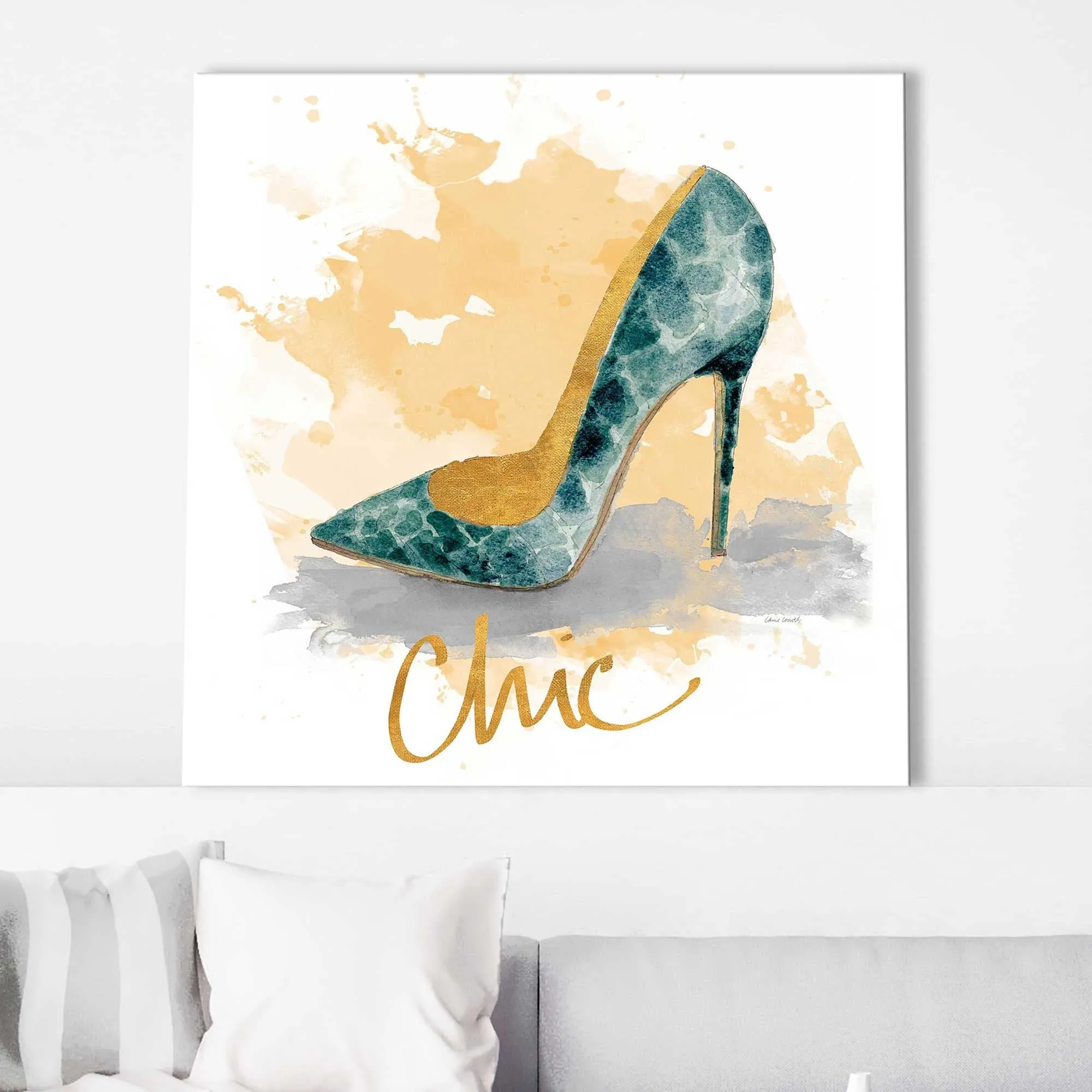 "Chic Shoes" Print on Canvas