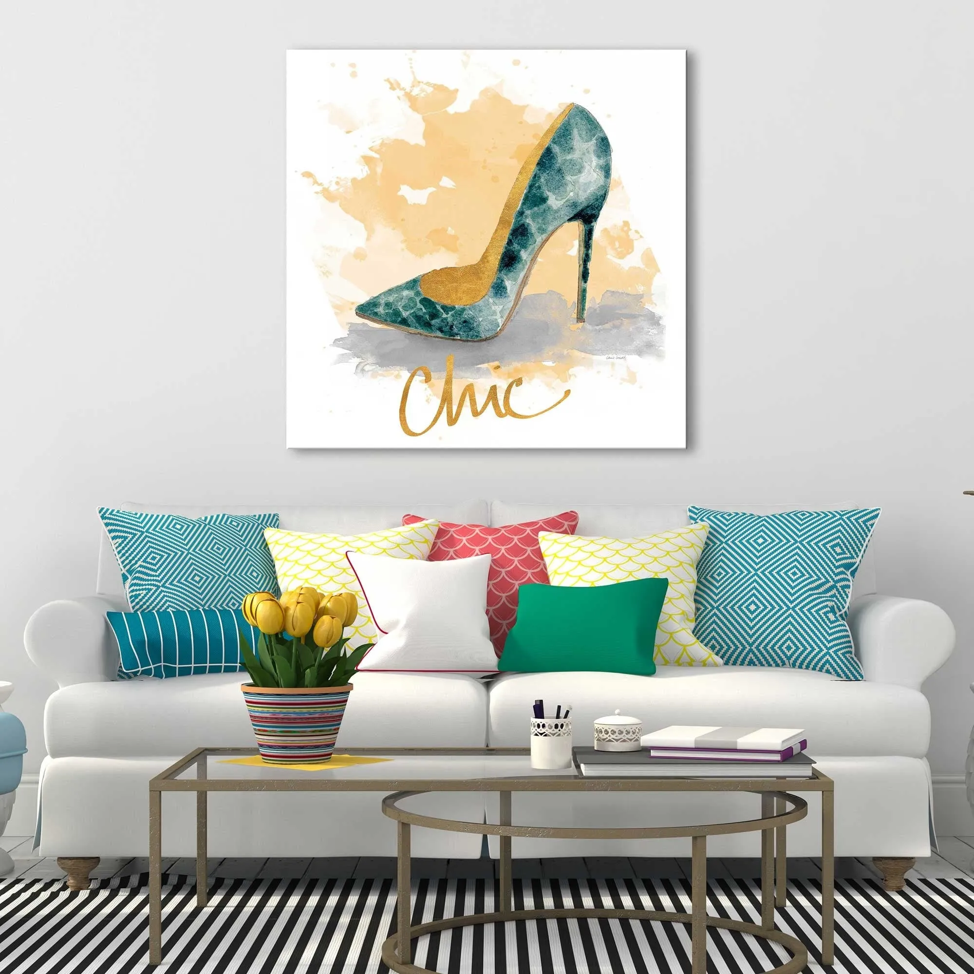 "Chic Shoes" Print on Canvas