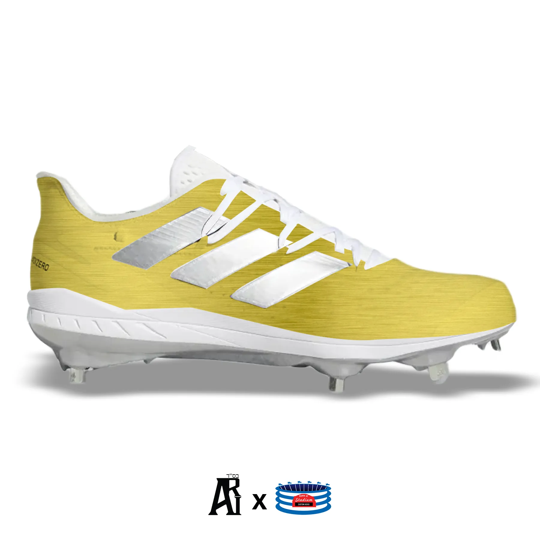 "Gold" Adidas Adizero Afterburner 8 Cleats