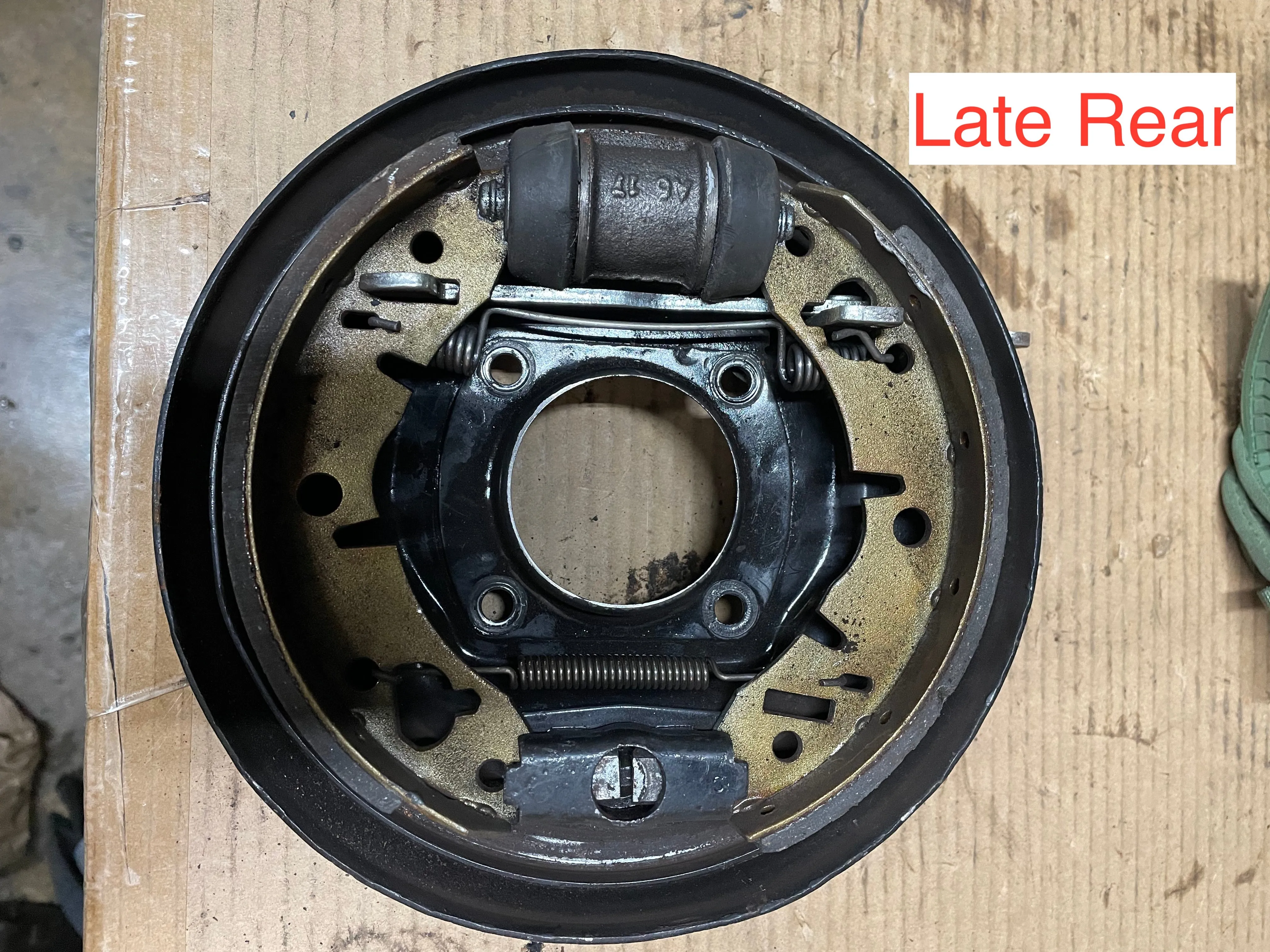 Rear Brake Shoes - Late