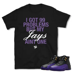 RETRO 12 FIELD PURPLE "99 PROBLEMS" SHIRT