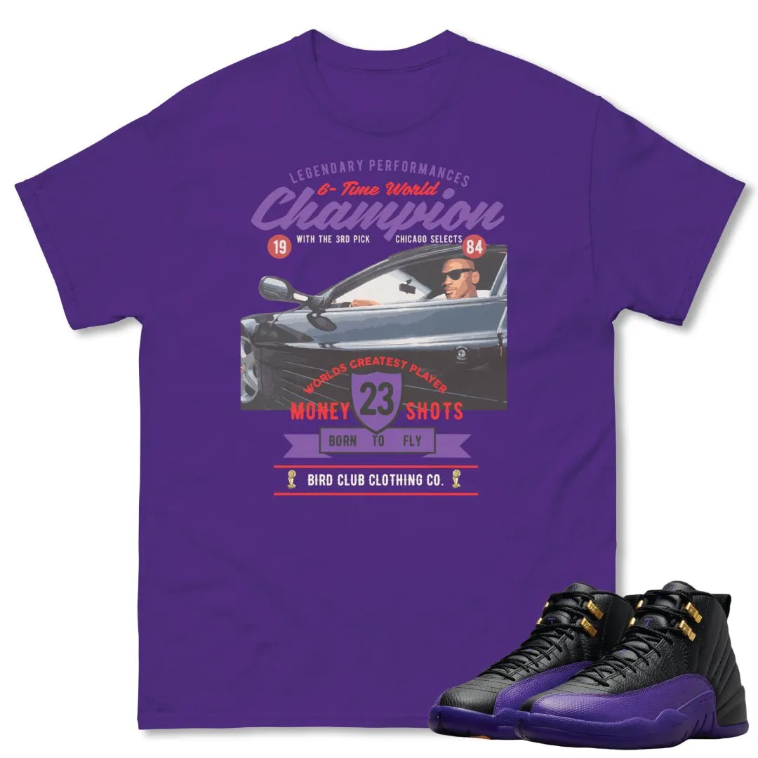 RETRO 12 FIELD PURPLE "CHAMPIONS FERRARI" SHIRT