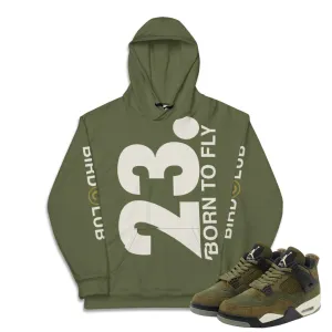 RETRO 4 CRAFT "MEDIUM OLIVE" 23 HOODIE