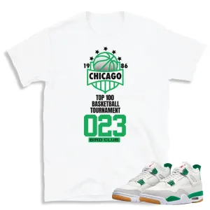 Retro 4 SB Pine Green Tournament Shirt