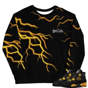 Retro 4 Thunder Lightning Bolt Sweatshirt