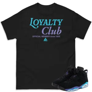 RETRO 6 AQUA LOYALTY SHIRT