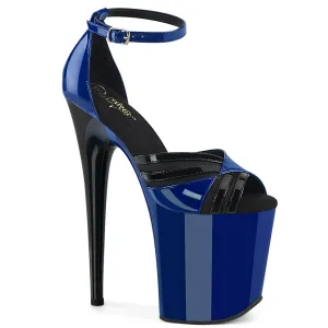 Retro Style Blue Pole Sandals Flamingo-884