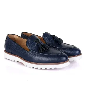 Salvatore Ferragamo Double Tassel Loafers-Blue