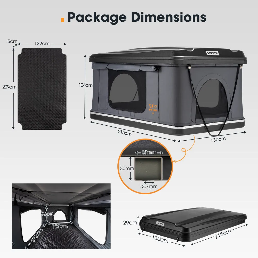 San Hima Jervis Loft Rooftop Tent Pop Up Hardshell With Ladder Waterproof 4x4