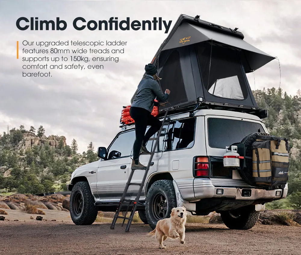 San Hima Kalbarri X Rooftop Tent Hardshell with Ladder