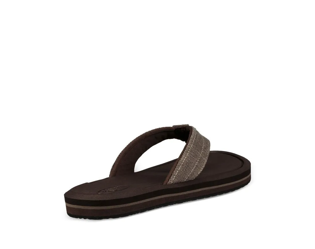 Sanuk Mens Drop-In TX Washed Brown