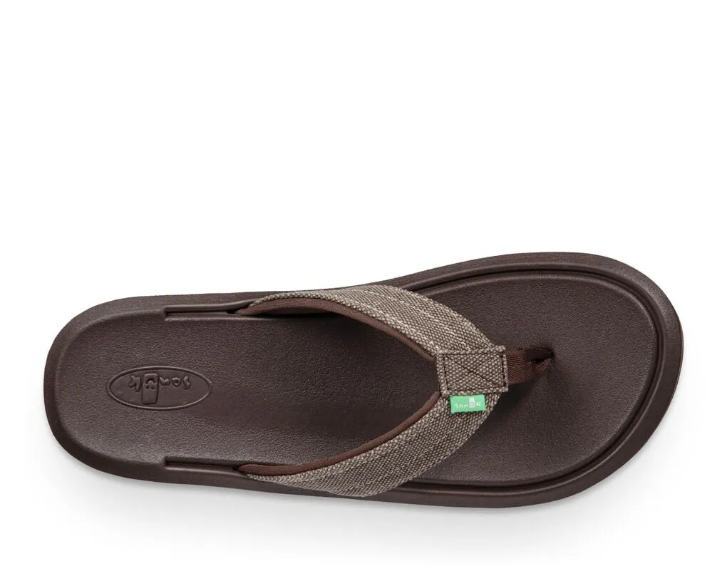 Sanuk Mens Drop-In TX Washed Brown