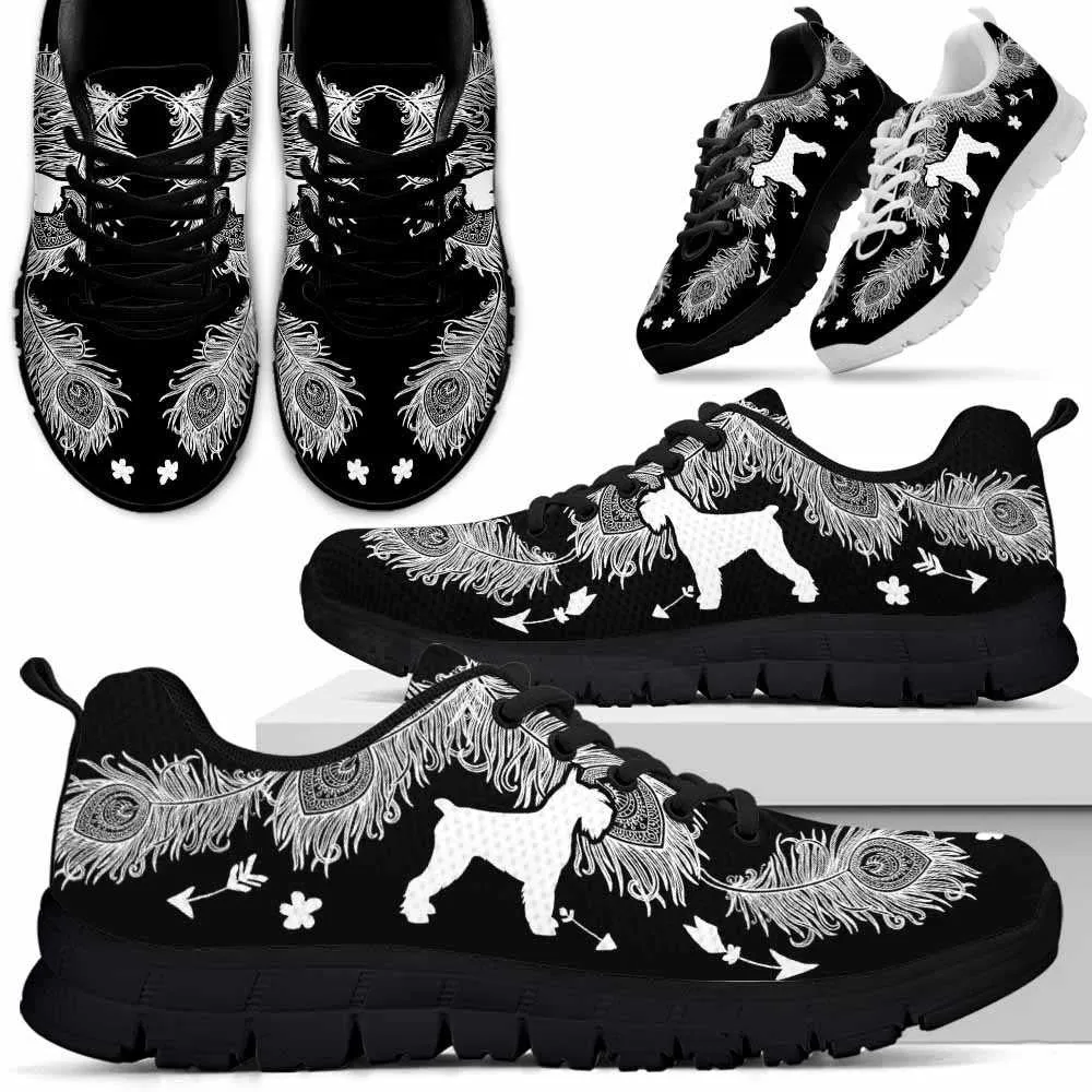 Schnauzer Sneaker, Schnauzer Dog Lovers Sneakers Running Shoes Gift Women Men Dog Mom Dog Dad, Schnauzer Shoes