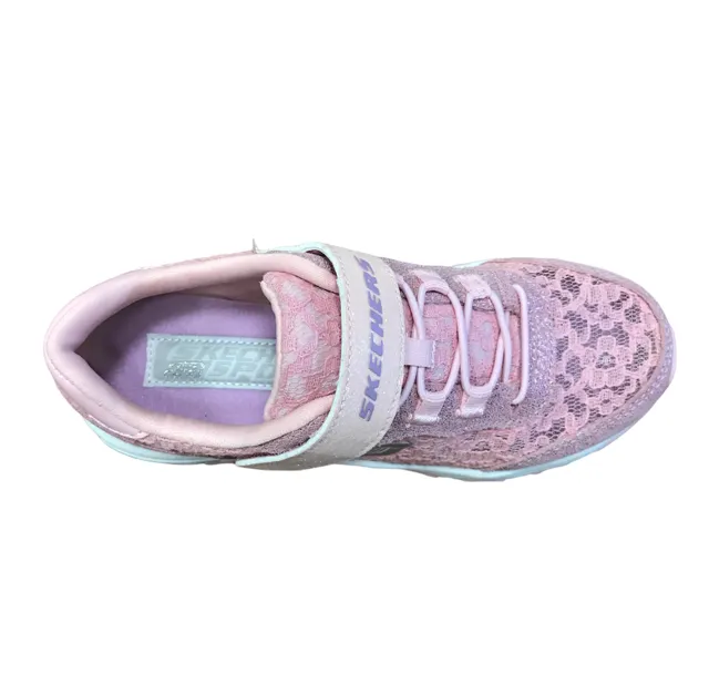 Skechers scarpa sneakers da ragazza D'Lites Lil Lace Gal 664086L LTPK rosa