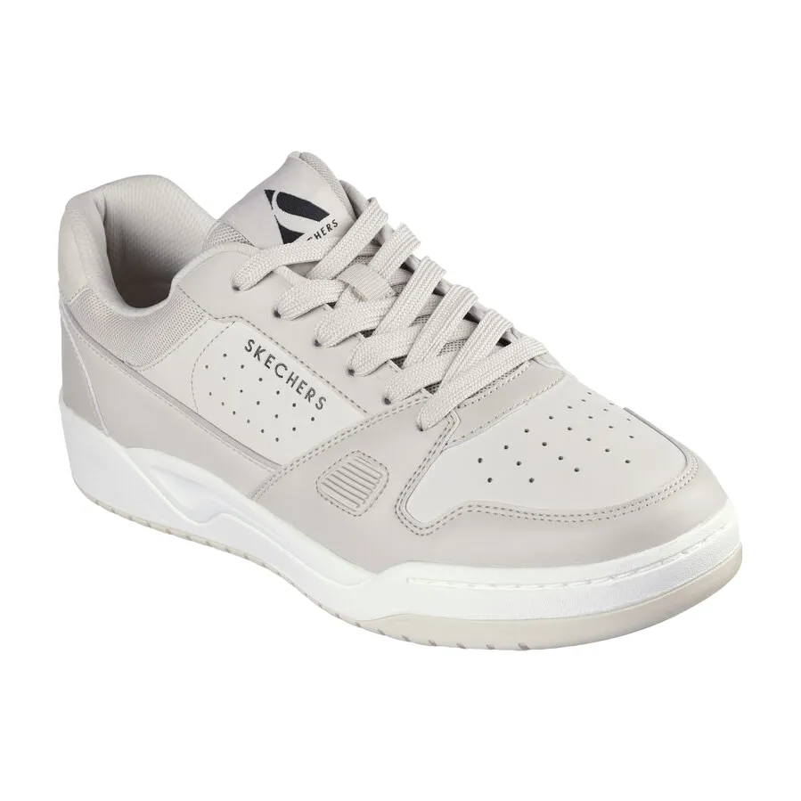 Skechers scarpa sneakers da uomo Koopa Tiebreak Low 183250/OFWT bianco spento