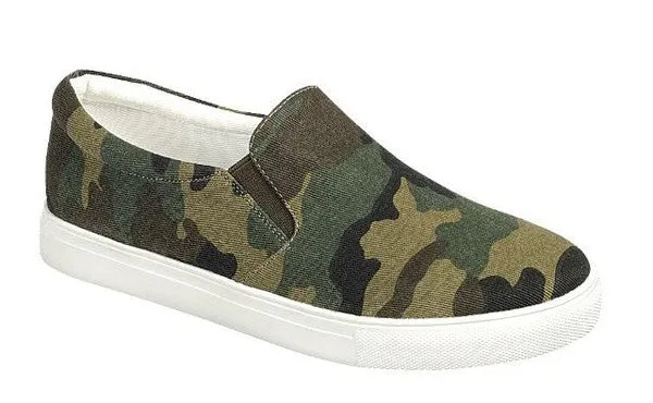 Slip on Sneakers Camouflauge